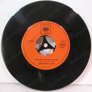 Geschwister Jacob - 7" Vinyl - So ist ein Boy - Stop, Stop, Stop my Darling - 1966 Bild 2