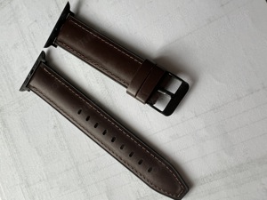 Original Leder Armband für Apple Watch Braun