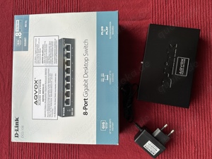 Aqvox V1 - audiophiler High-End Gigabit Switch 8 Ports