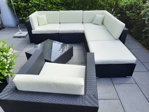 Lounge Gruppe Rattan Gartenmöbel