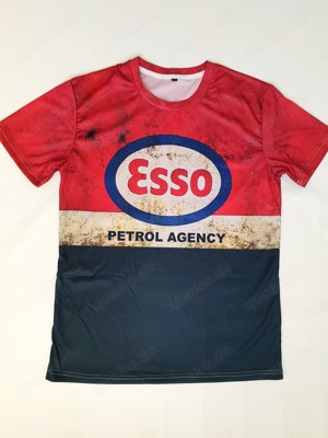 Neues Retro T-Shirt Gr. M, Stretch, Esso Petrol Agency Design Bild 1