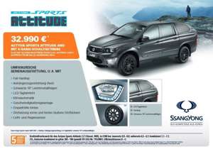 SsangYong Actyon Sports II 2,2L 4WD - Sondermodell "Attitude"