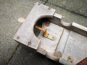 Alter Hobel aus Bauernhaus ca. 51cm lang  Restauration Bild 5