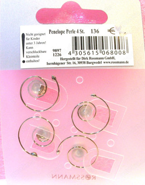 4 Stück - Penelope Perlen weiß - für Steckfrisuren - Haarschmuck Hochzeit - neu Bild 4
