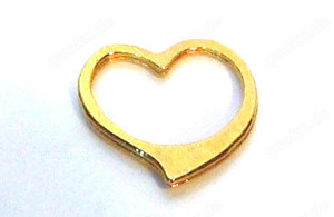 Anhänger ohne Kette - goldfarben mit Strassstein - Modeschmuck - neu Bild 3