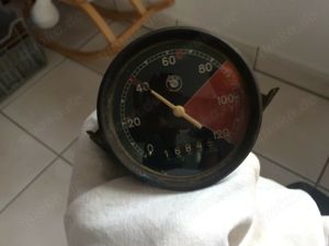 originaler BMW R12 Tachometer für Wehrmachtsfahrzeug WH Krad Kradmelder 2 WK