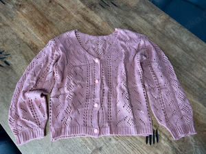 Rosa Strickjacke M Mädchen