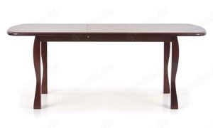 Tisch Esstisch Holz ausziehbar Henriyk Nussbaum dunkel160(200)x80