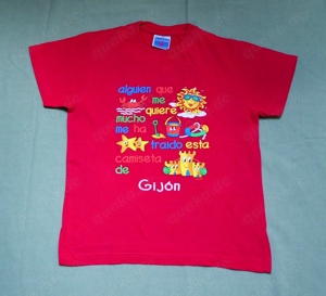 Shirt mit Frontdruck rot 12J (152)   kurzarm