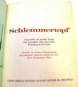 Buch - Schlemmertopf - Herzhaftes für Feinschmecker - Oetker - 1971 Bild 4