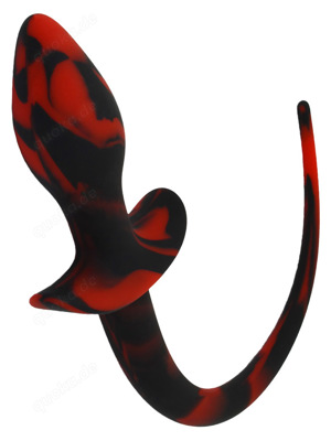 Tail Analplug - Rot Schwarz Bild 1