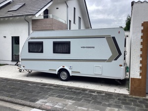 Wohnwagen Weinsberg CaraOne480QDK mit Vorzelt, Boden und Abdeckplane