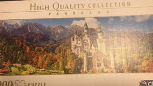 Clementoni Puzzle Panorama "Neuschwanstein" 1000 Teile neuwertig