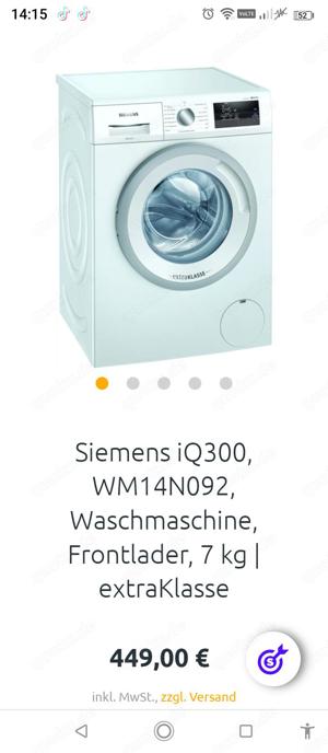 Fast neue Siemens Waschmaschine 