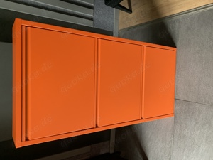 Schuhschrank Metall Kipper orange