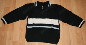 Moderner Strick - Pullover - Größe 116 -Troyer - von BOB der BÄR