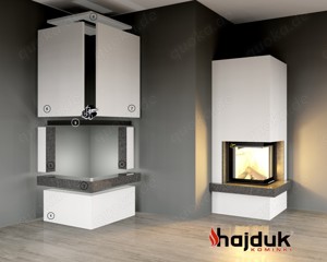 Kaminbausatz  IMPERIAL MEDIUM s Smart 2PXTh 7KW Kamin L-Kamin Ofen Panorama Hajduk LDF-Kamine Bild 9