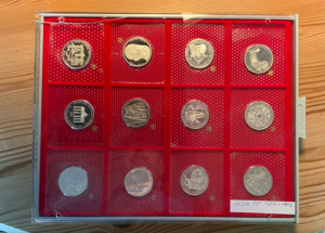 10 DM silbermünzen 625 1000 PP Orginalverpackung zu verkaufen