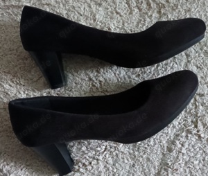 Elegante neue schwarze Pumps Wildleder Gr.39