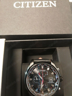  Citizen Herren Analog Eco-Drive Uhr mit Leder Armband AT9036-08E Bild 3
