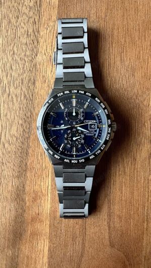  Citizen Herrenuhr AT 8234-85L Super Titan Funk Solar 22 Monate Garantie