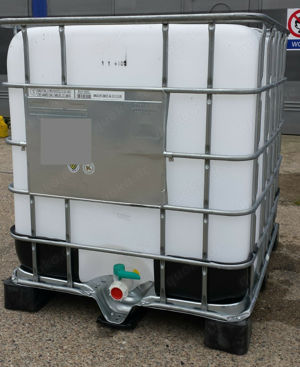 IBC 1000l, Wassertank, Vorprodukt Lebensmittel, gereinigt