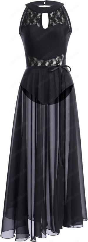 elegantes Tanzkleid Kleid Partykleid Abendkleid schwarz Gr. S M