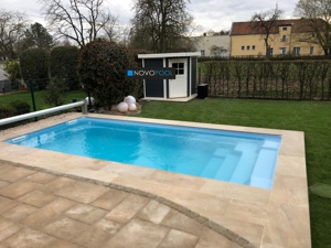 GFK Premium Pool 6,3 Einbaubecken Vinyloester Pool komplett Set