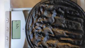 Ofenplatte aus massivem Gußeisen - Adam und Eva im Paradies Bild 4