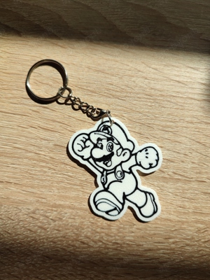 Schlüsselanhänger Mario aus 3D Druck, Taschenanhänger, Geschenk.
