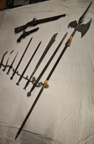 Dekowaffen Set 10-teilig ( Deko Waffen, Schwerter,Säbel, Machete ) siehe Beschreibung 
