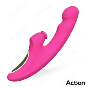 Action - Enles Vibrator mit pulsierender Kugel,  Stoß- & Wärmefunktion Bild 5