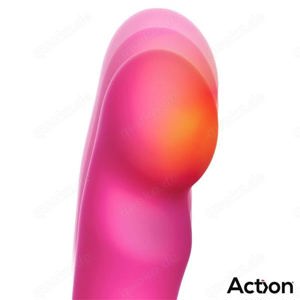 Action - Enles Vibrator mit pulsierender Kugel,  Stoß- & Wärmefunktion Bild 3