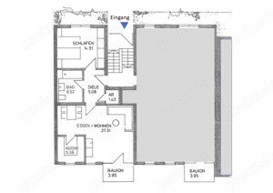 Schöne 2 Zimmer Wohnung mit Balkon in 99330 Gräfenroda ab 01.08.2024 zu vermieten