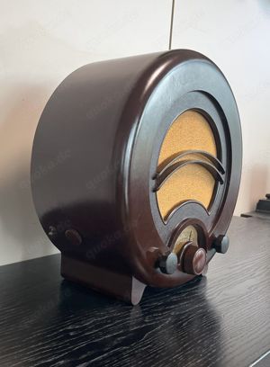  Design Klassiker: Röhrenradio von Ekco Ltd. AD 36 aus 1935, Super Zustand, funkt Bild 2