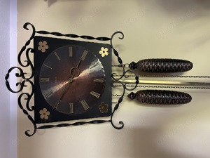 schmiedeeiserne Wanduhr Roxy läuft Bild 2