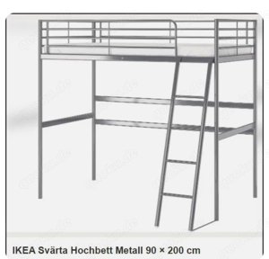 IKEA Svärta Hochbett Metall