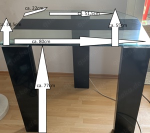 HiFi Schrank, Phonoschrank, Multimedia Schrank aus Glas, Eck Schrank, TOP  Bild 6