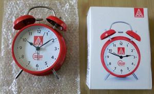 IG Metall Wecker - Uhr, Analog, Retro - Neu und OVP