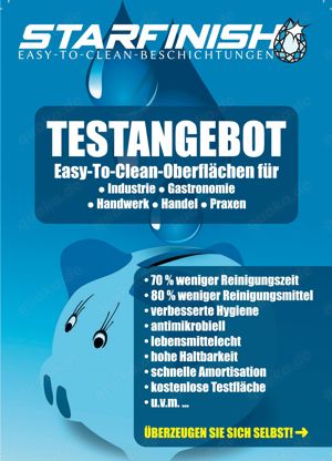 Testangebot Easy-To-Clean Beschichtung