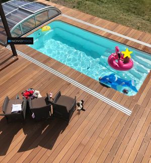 GFK Pool Venezia 6,2 Einbaubecken Technik Set Gartenschwimmbecken