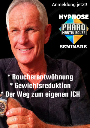 ### Hypnose-Seminar mit TV-Hypnose-Coach Pharo Martin Bolze