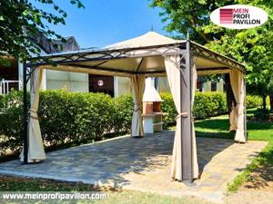 Pavillon 4x4 Überdachung Zelt Restaurant Hotel Hochzeit anpassbar Eventlocation zertifiziert Garten