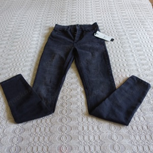 Damen - Jeans, High-Waist-Skinny, Gr. S 30, Black Denim, Only, NEU