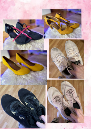 Getragene sneakers & high heels & Socken      Bild 3