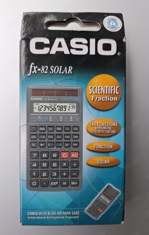 Casio FX-82 Solar Wissenschaftlicher Taschenrechner für Schule Uni NEU OVP