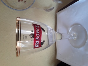 Glas Gläser Krusovice Bierglas Biertulpe