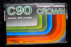 Leerkassette CROWN C 90 vintage 70er Jahre