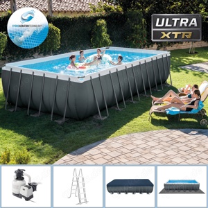 Intex 732 x 366 x 132 Swimming Pool Rechteck Stahlbecken Frame Schwimmbad