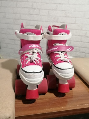 Top HUDORA Roller Inliner Skate*Rollschuhe*Pink verstellbar 32-35